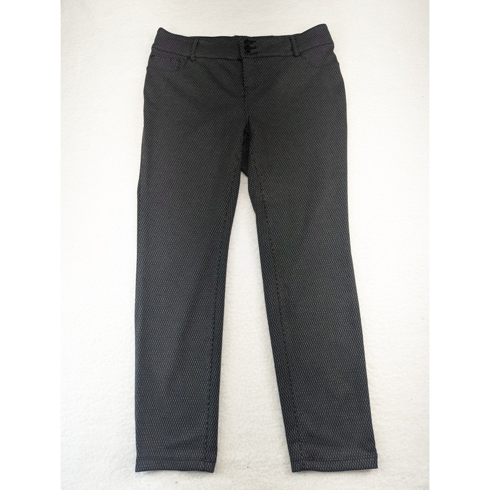 NWT Terra & Sky Black Geometric Stretchy Professional Pants Size 14W